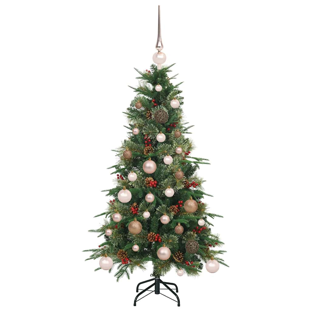 Albero di Natale Artificiale con Rami Pieghevoli Verde 120 cm 3397391