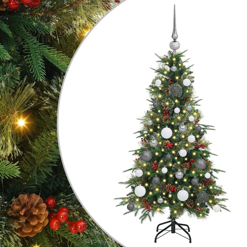Albero di Natale Artificiale con Rami Pieghevoli Verde 120 cm 3397392