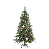 Albero di Natale Artificiale con Rami Pieghevoli Verde 120 cm 3397392