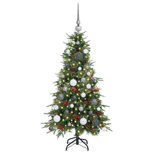 Albero di Natale Artificiale con Rami Pieghevoli Verde 120 cm 3397392