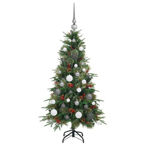 Albero di Natale Artificiale con Rami Pieghevoli Verde 120 cm 3397392