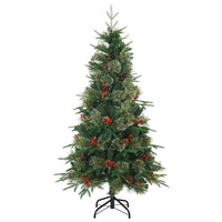 Albero di Natale Artificiale con Rami Pieghevoli Verde 120 cm 3397393