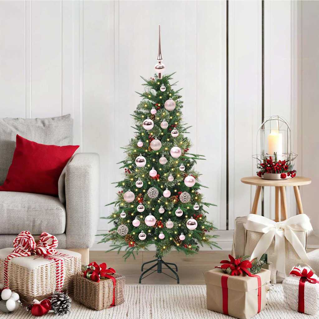 Albero di Natale Artificiale con Rami Pieghevoli Verde 120 cm 3397395