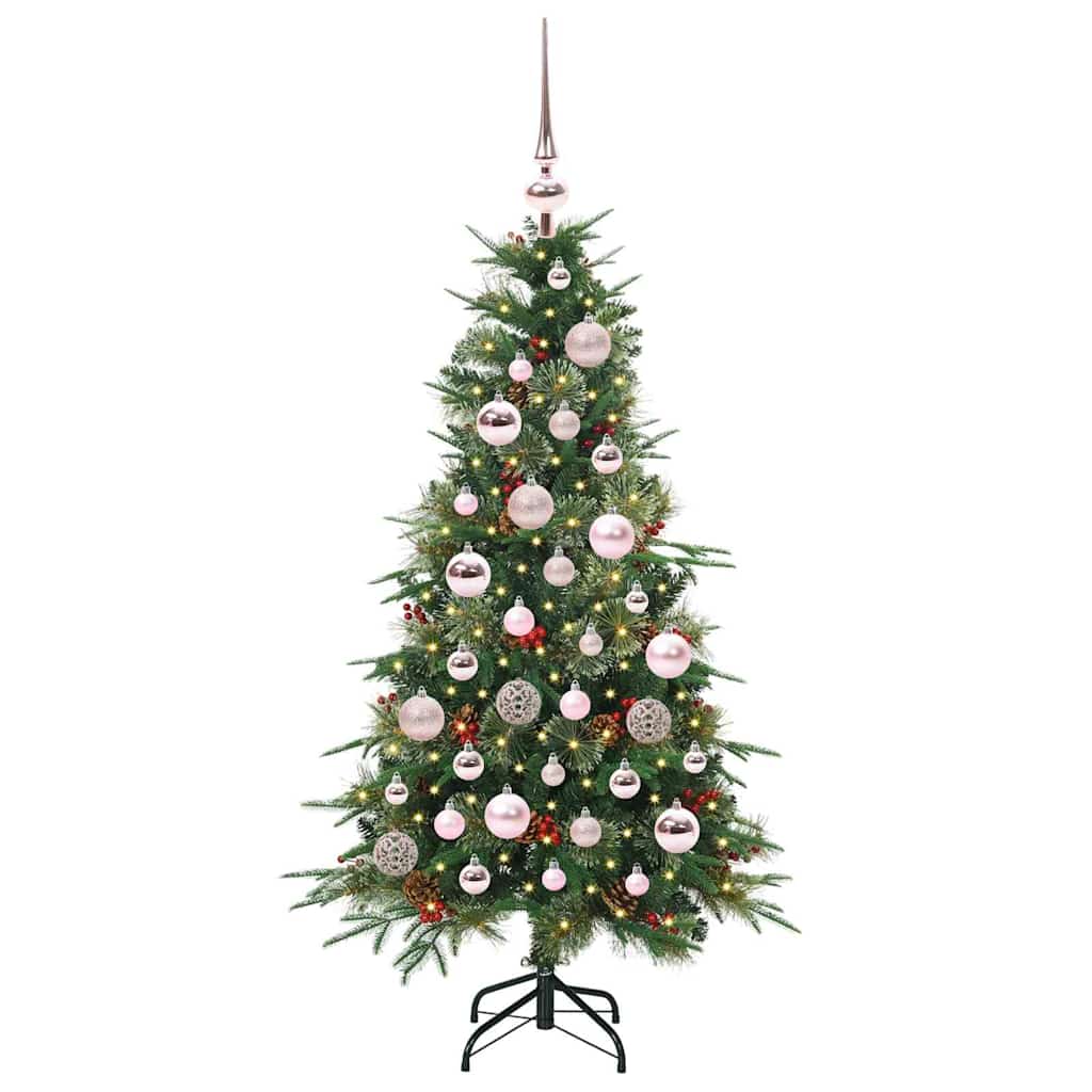 Albero di Natale Artificiale con Rami Pieghevoli Verde 120 cm 3397395