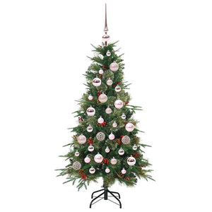 Albero di Natale Artificiale con Rami Pieghevoli Verde 120 cm 3397395