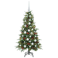 Albero di Natale Artificiale-Albero Natalizio con Rami Pieghevoli Verde 120 cm 109347
