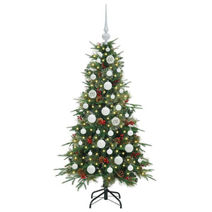 Albero di Natale Artificiale con Rami Pieghevoli Verde 120 cm 3397396