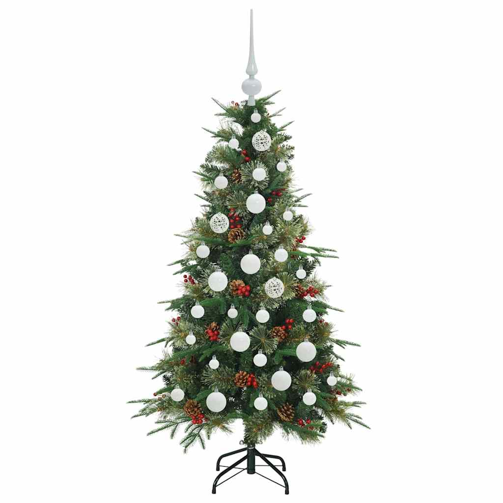 Albero di Natale Artificiale con Rami Pieghevoli Verde 120 cm 3397396