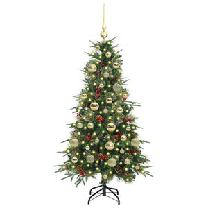 Albero di Natale Artificiale con Rami Pieghevoli Verde 120 cm 3397397