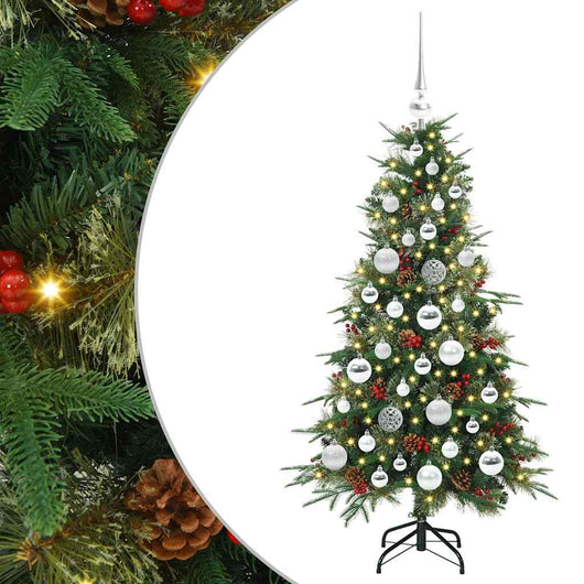 Albero di Natale Artificiale con Rami Pieghevoli Verde 120 cm 3397398