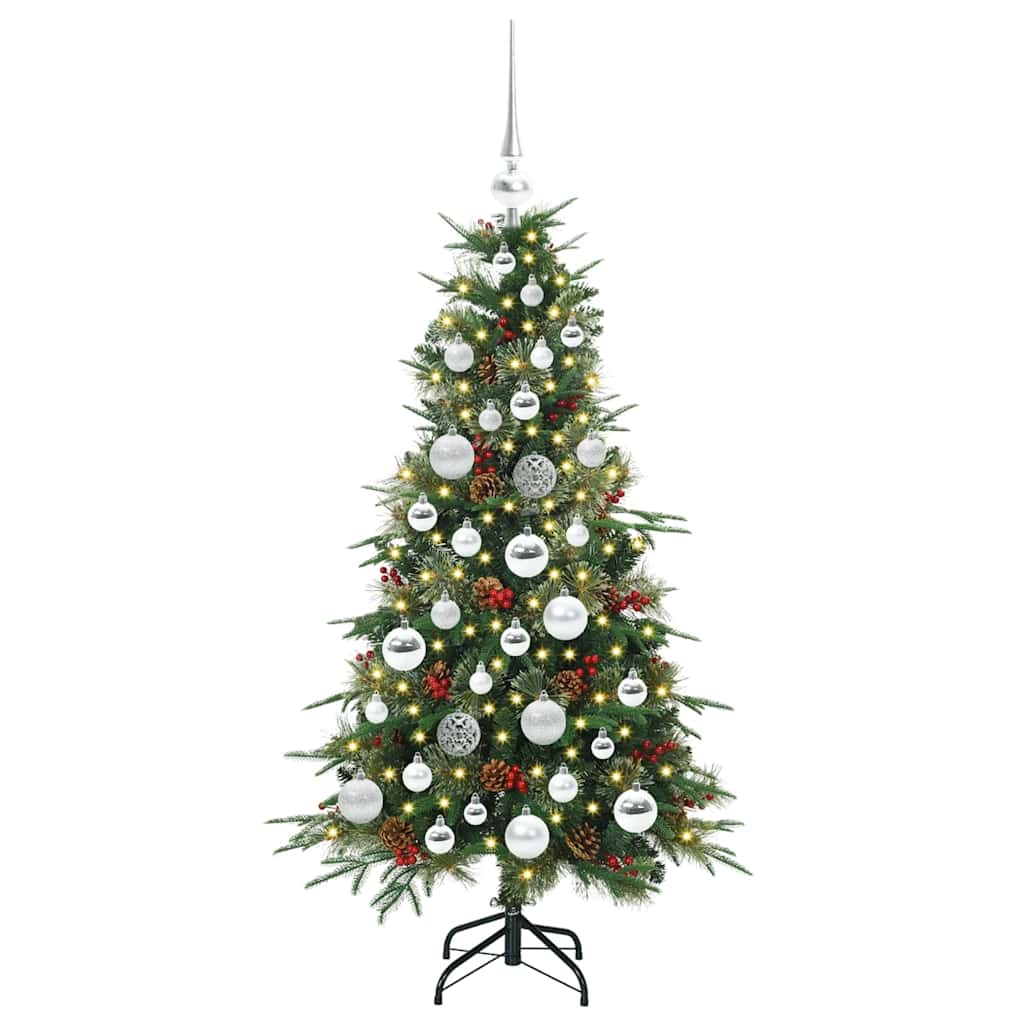 Albero di Natale Artificiale con Rami Pieghevoli Verde 120 cm 3397398