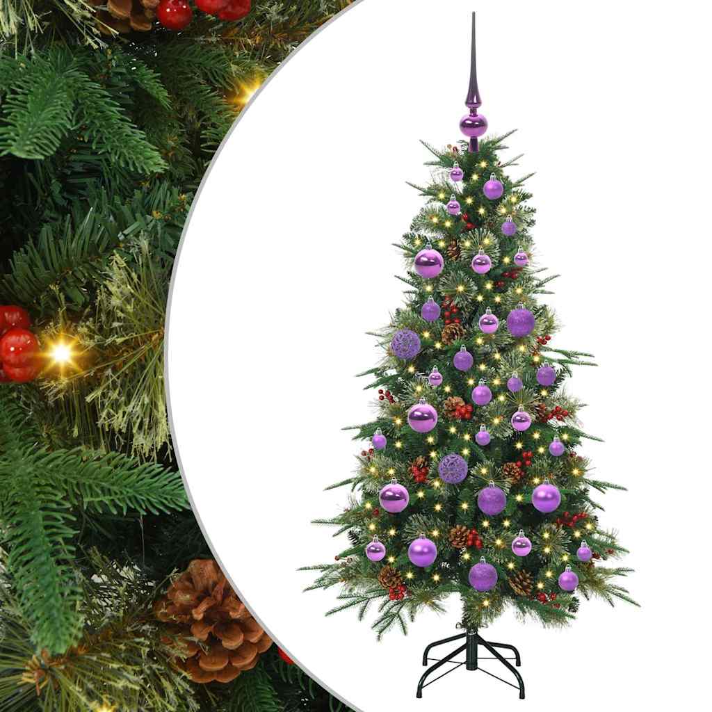 Albero di Natale Artificiale con Rami Pieghevoli Verde 120 cm 3397399