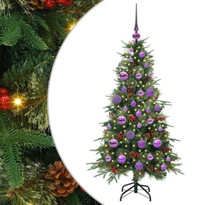 Albero di Natale Artificiale con Rami Pieghevoli Verde 120 cm 3397399