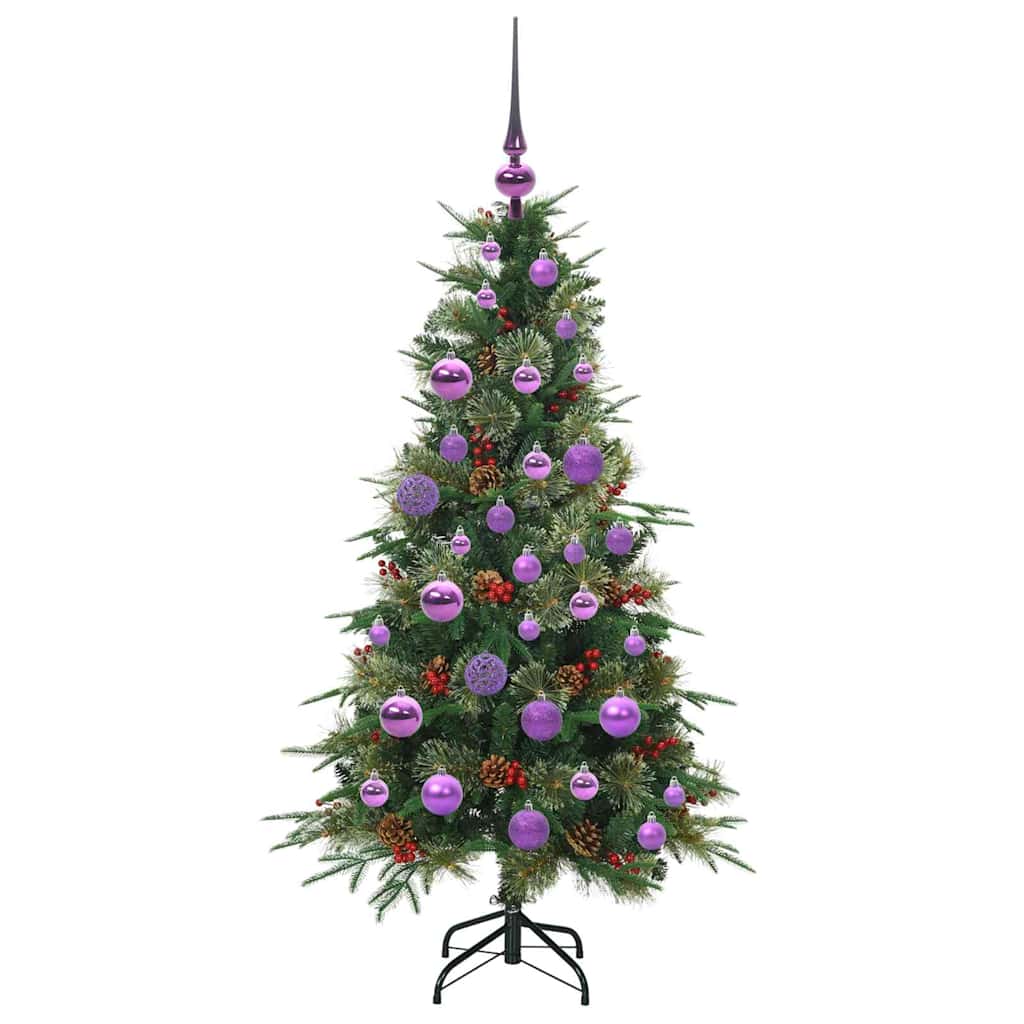 Albero di Natale Artificiale con Rami Pieghevoli Verde 120 cm 3397399