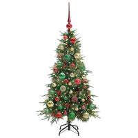Albero di Natale Artificiale con Rami Pieghevoli Verde 120 cm 3397401