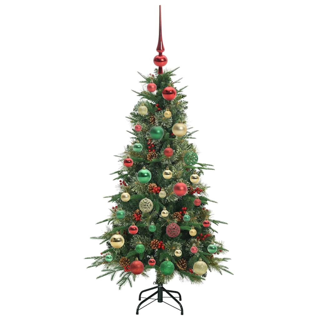 Albero di Natale Artificiale con Rami Pieghevoli Verde 120 cm 3397401