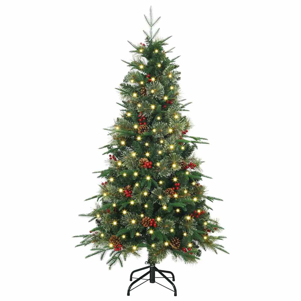 Albero di Natale Artificiale con Rami Pieghevoli Verde 150 cm 3397402