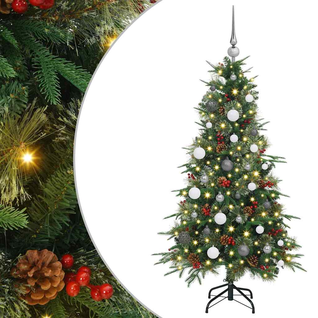 Albero di Natale Artificiale con Rami Pieghevoli Verde 150 cm 3397405