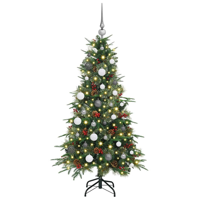 Albero di Natale Artificiale con Rami Pieghevoli Verde 150 cm 3397405