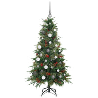 Albero di Natale Artificiale con Rami Pieghevoli Verde 150 cm 3397405