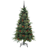 Albero di Natale Artificiale con Rami Pieghevoli Verde 150 cm 3397407