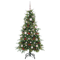 Albero di Natale Artificiale con Rami Pieghevoli Verde 150 cm 3397408