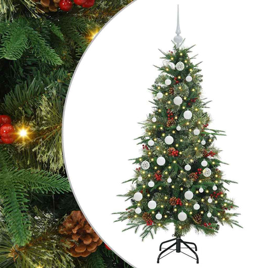 Albero di Natale Artificiale con Rami Pieghevoli Verde 150 cm 3397409