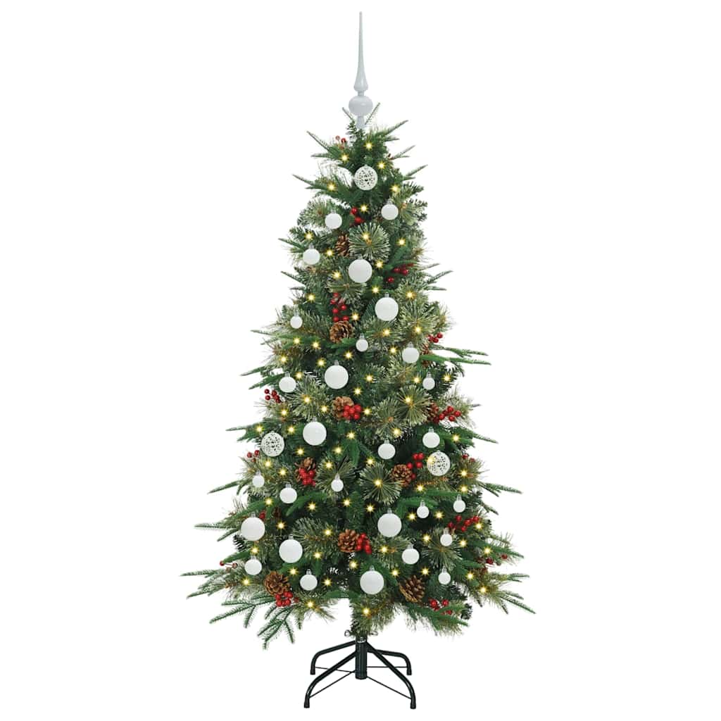 Albero di Natale Artificiale con Rami Pieghevoli Verde 150 cm 3397409