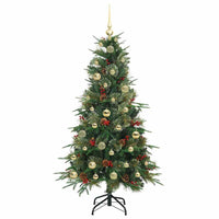 Albero di Natale Artificiale con Rami Pieghevoli Verde 150 cm 3397410