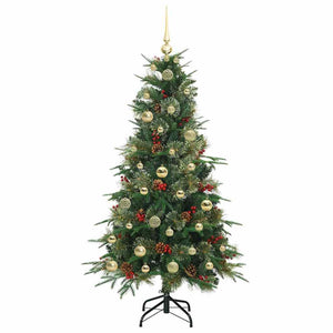 Albero di Natale Artificiale con Rami Pieghevoli Verde 150 cm 3397410
