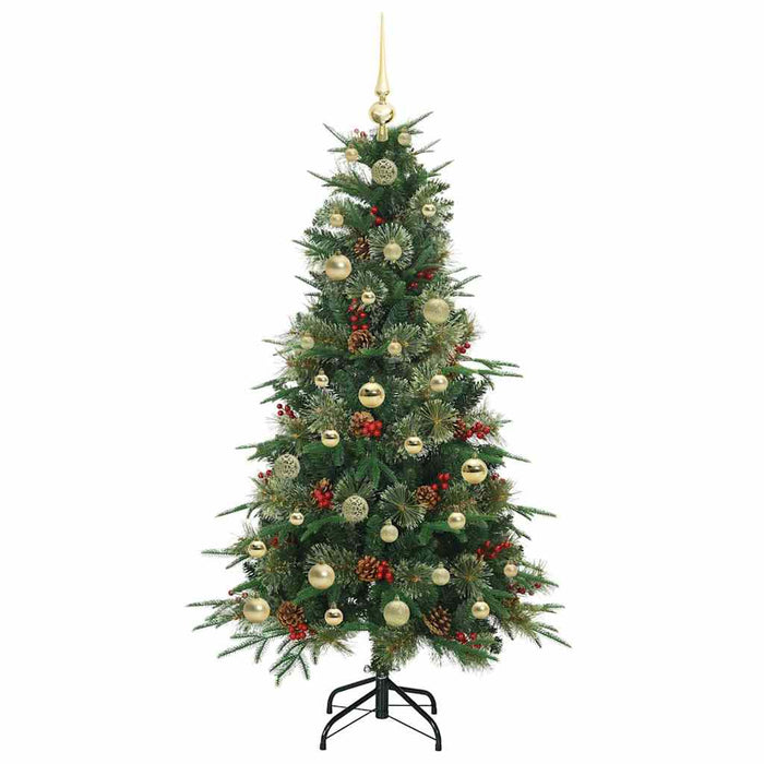 Albero di Natale Artificiale con Rami Pieghevoli Verde 150 cm 3397410