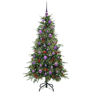 Albero di Natale Artificiale con Rami Pieghevoli Verde 150 cm 3397412