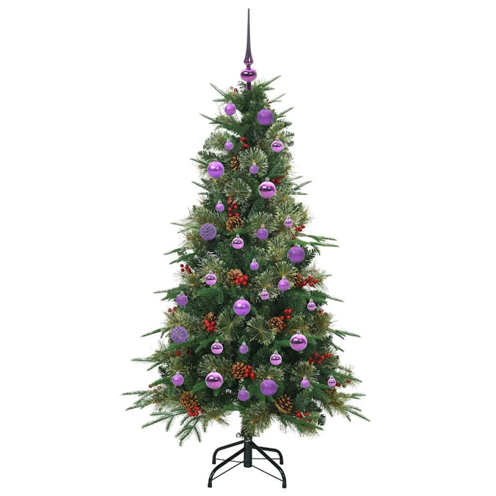 Albero di Natale Artificiale con Rami Pieghevoli Verde 150 cm 3397412