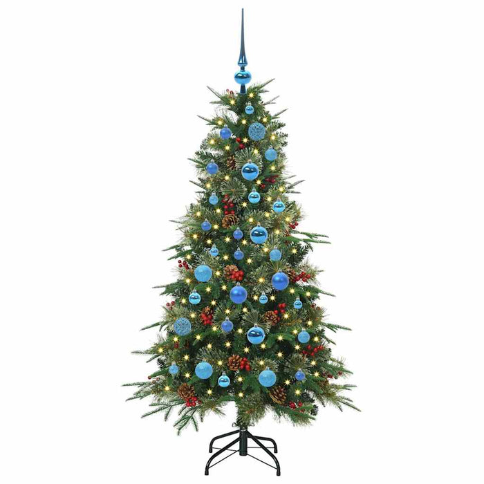 Albero di Natale Artificiale con Rami Pieghevoli Verde 150 cm 3397413