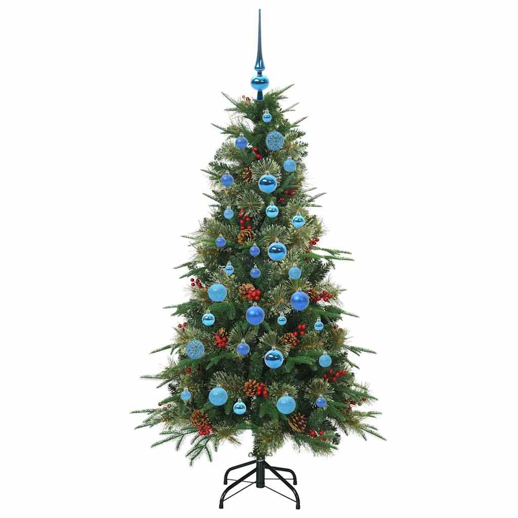 Albero di Natale Artificiale con Rami Pieghevoli Verde 150 cm 3397413