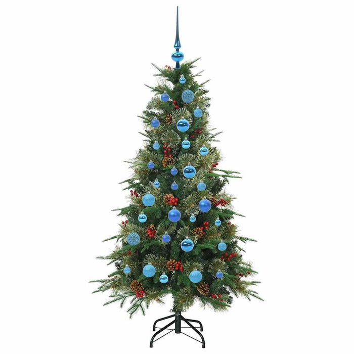 Albero di Natale Artificiale con Rami Pieghevoli Verde 150 cm 3397413