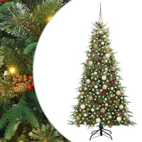Albero di Natale Artificiale con Rami Pieghevoli Verde 180 cm 3397417