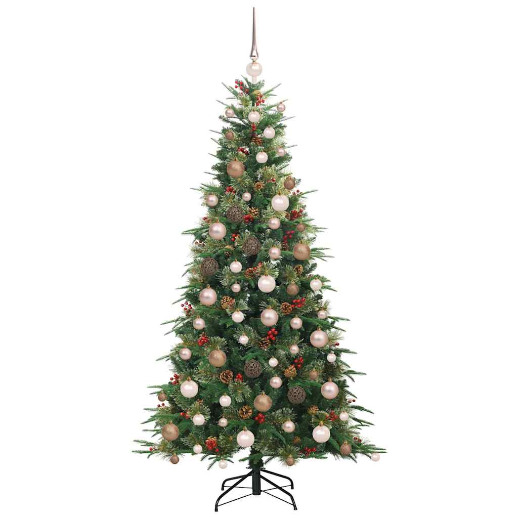 Albero di Natale Artificiale con Rami Pieghevoli Verde 180 cm 3397417