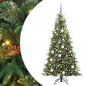 Albero di Natale Artificiale con Rami Pieghevoli Verde 180 cm 3397418