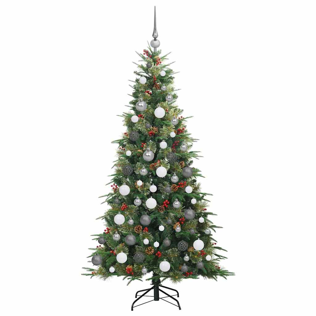 Albero di Natale Artificiale con Rami Pieghevoli Verde 180 cm 3397418