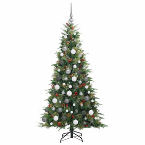 Albero di Natale Artificiale con Rami Pieghevoli Verde 180 cm 3397418