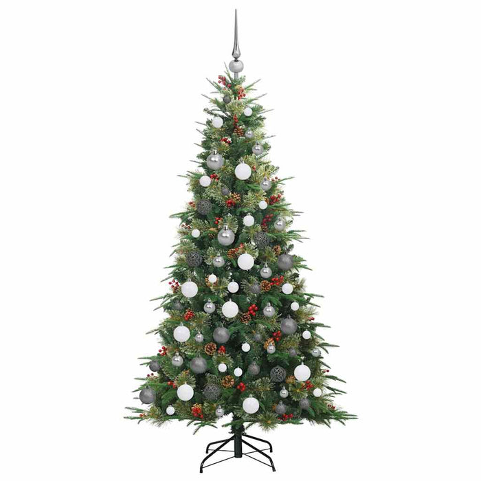 Albero di Natale Artificiale con Rami Pieghevoli Verde 180 cm 3397418