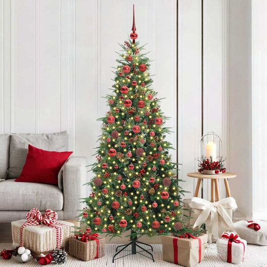 Albero di Natale Artificiale con Rami Pieghevoli Verde 180 cm 3397419