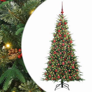Albero di Natale Artificiale con Rami Pieghevoli Verde 180 cm 3397419