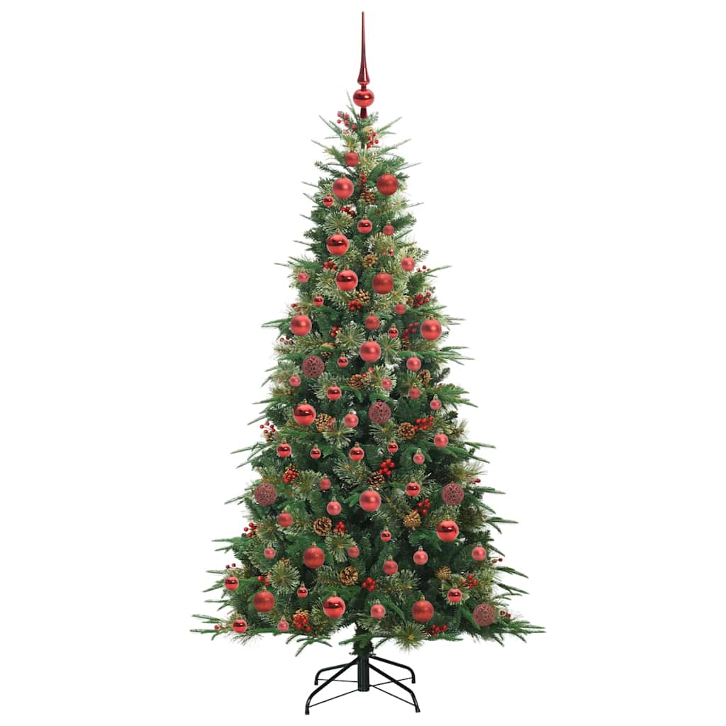 Albero di Natale Artificiale con Rami Pieghevoli Verde 180 cm 3397419