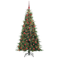 Albero di Natale Artificiale con Rami Pieghevoli Verde 180 cm 3397419
