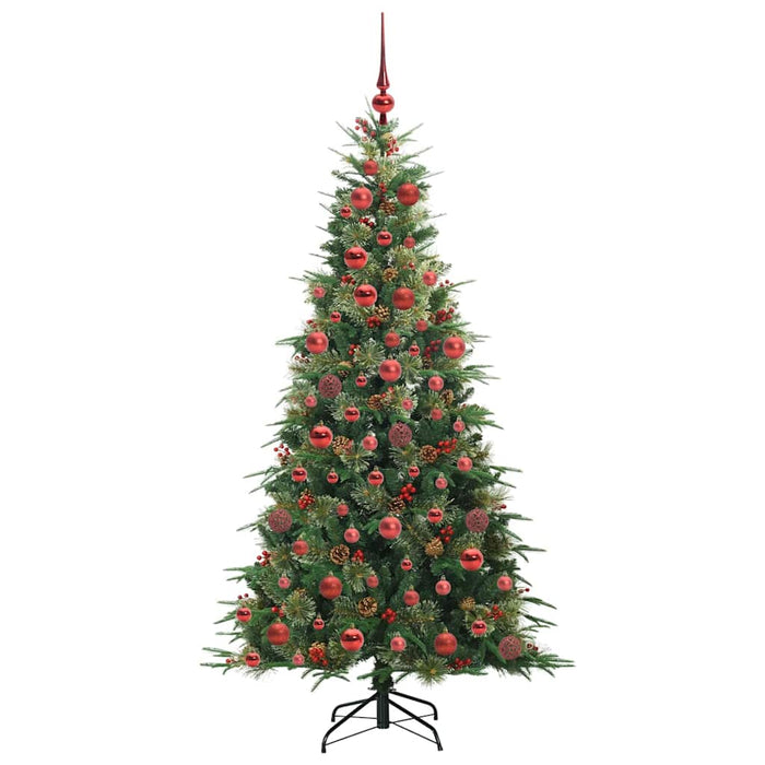 Albero di Natale Artificiale con Rami Pieghevoli Verde 180 cm 3397419