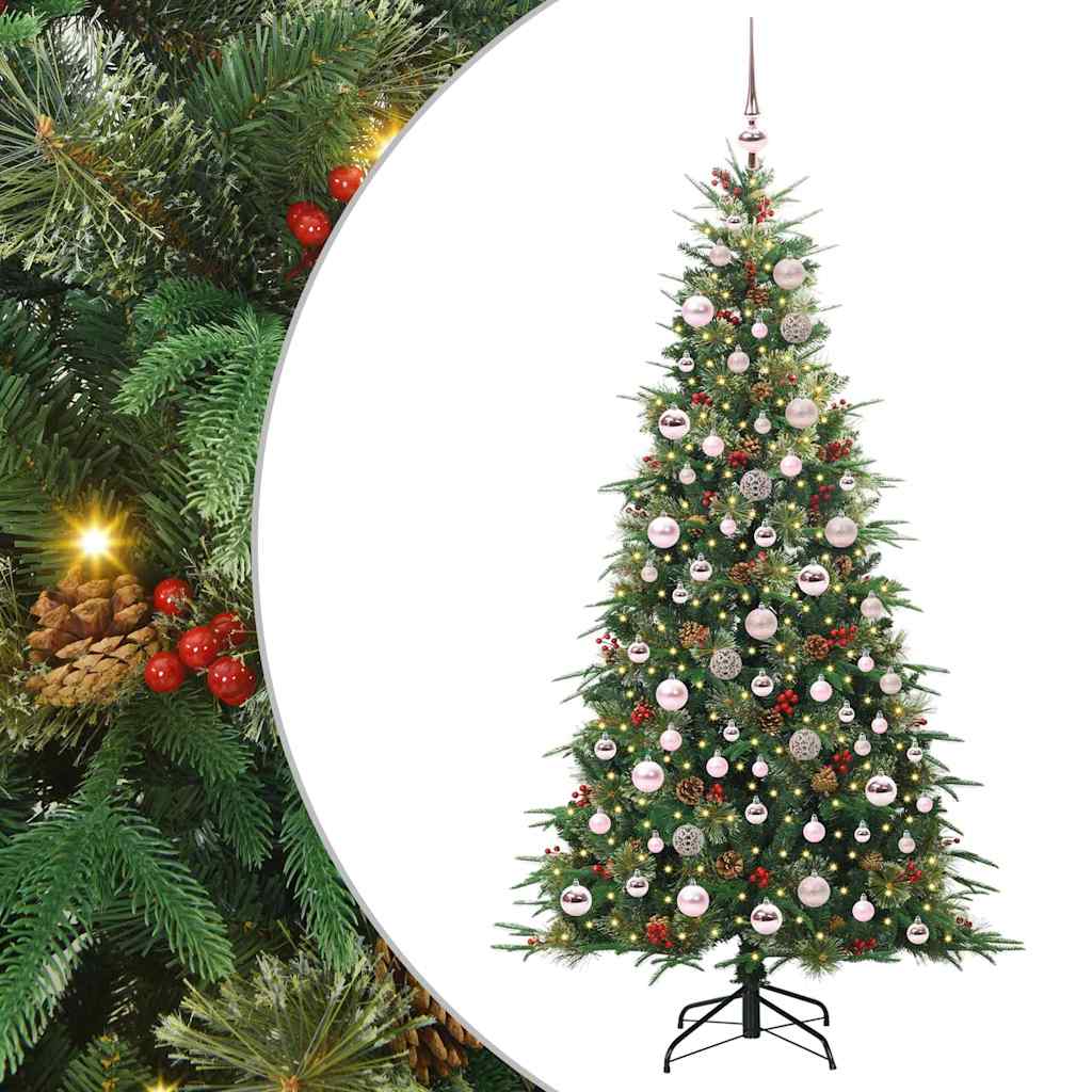 Albero di Natale Artificiale con Rami Pieghevoli Verde 180 cm 3397421