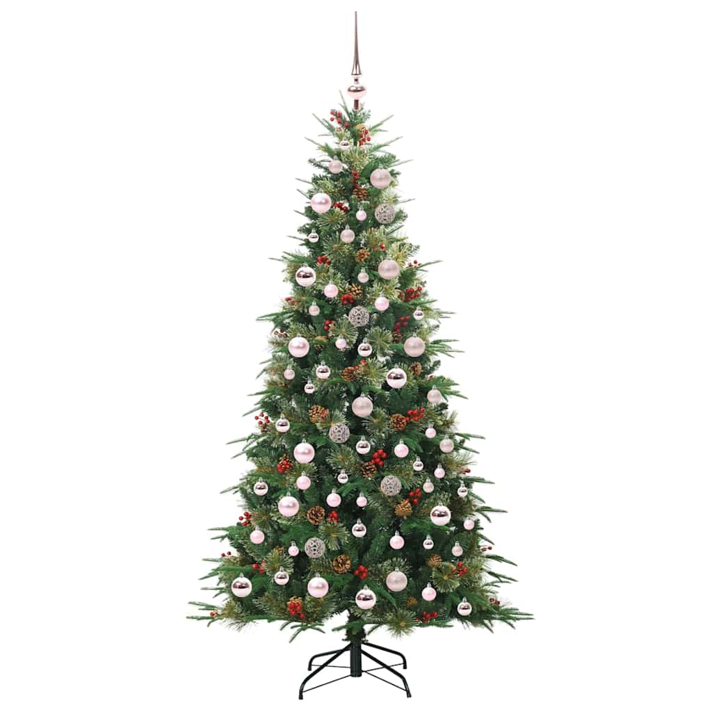 Albero di Natale Artificiale con Rami Pieghevoli Verde 180 cm 3397421