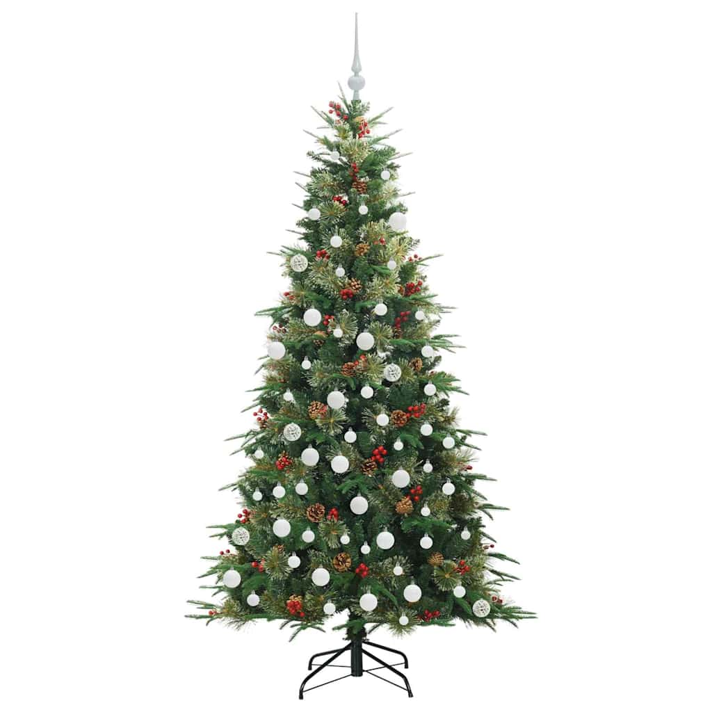 Albero di Natale Artificiale con Rami Pieghevoli Verde 180 cm 3397422